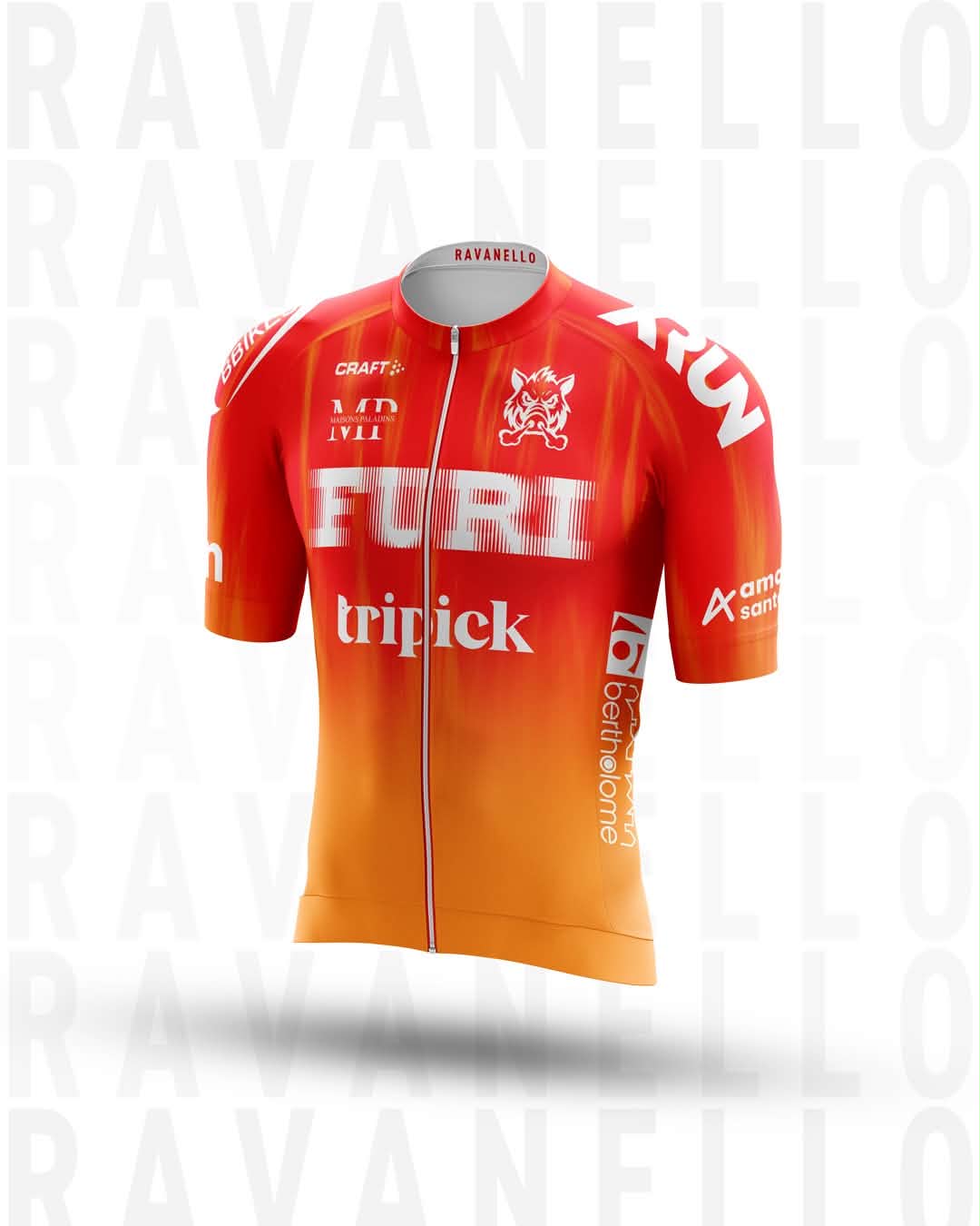 Maillot cycliste Furibards — face
