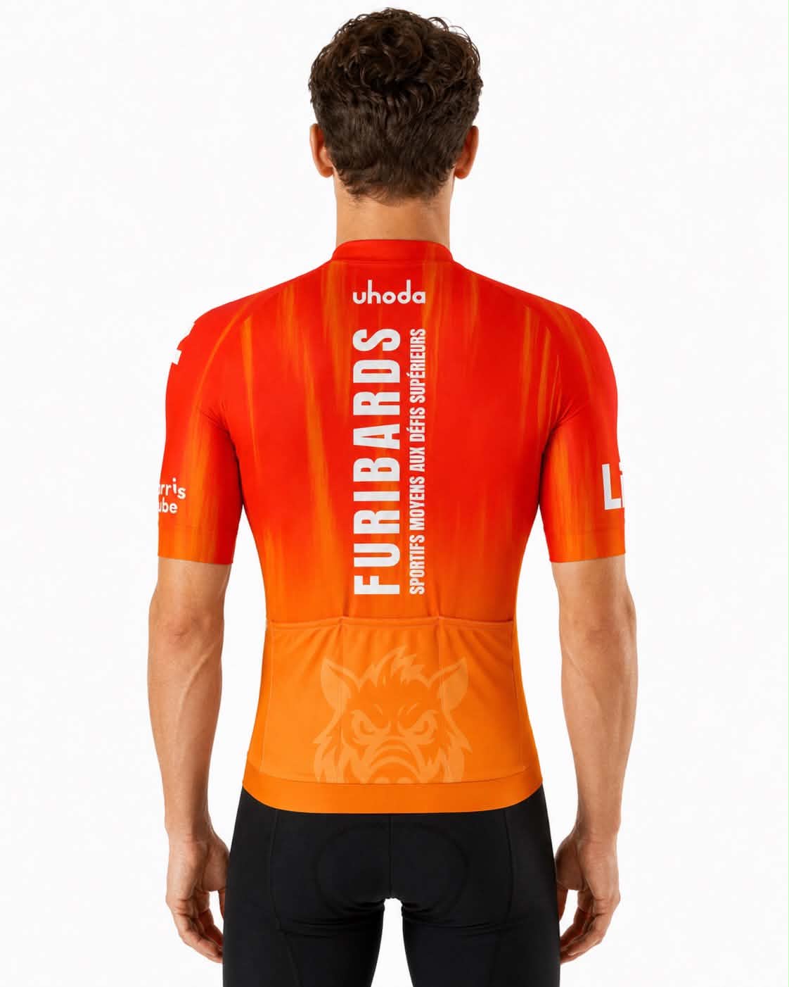 Maillot cycliste Furibards — porté dos